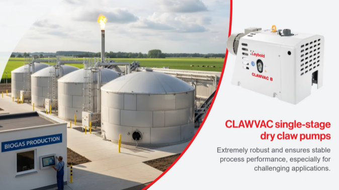 Fără consum de apă, consum redus de energie, performanță stabilă a procesului - CLAWVAC